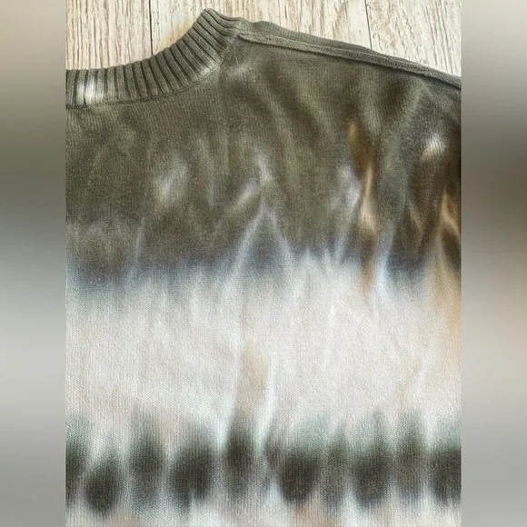 Sanctuary Sunsetter  Tie-Dye Ribbed Trim Crewneck Sweater Top S - Picture 5 of 11